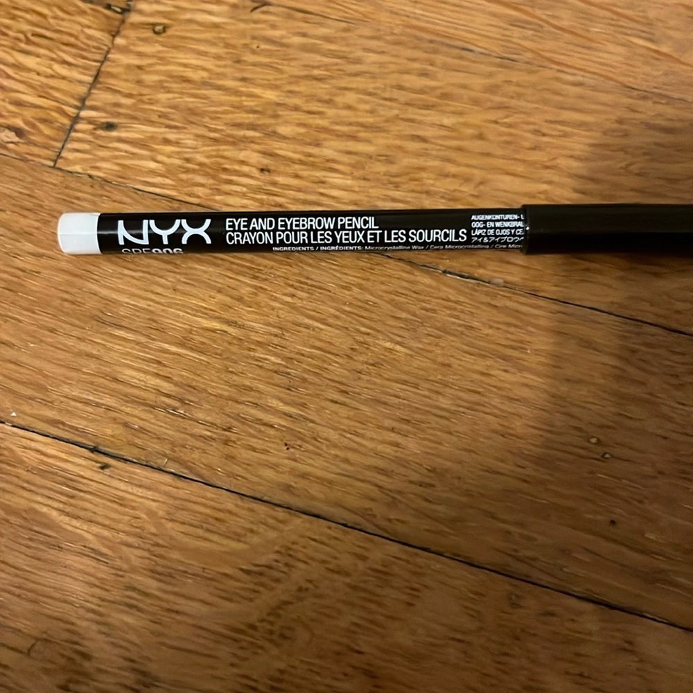 Free w/ purchase! NYX white eyeliner pencil